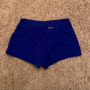 Royal Blue Spanx/Spandex Shorts Capezio